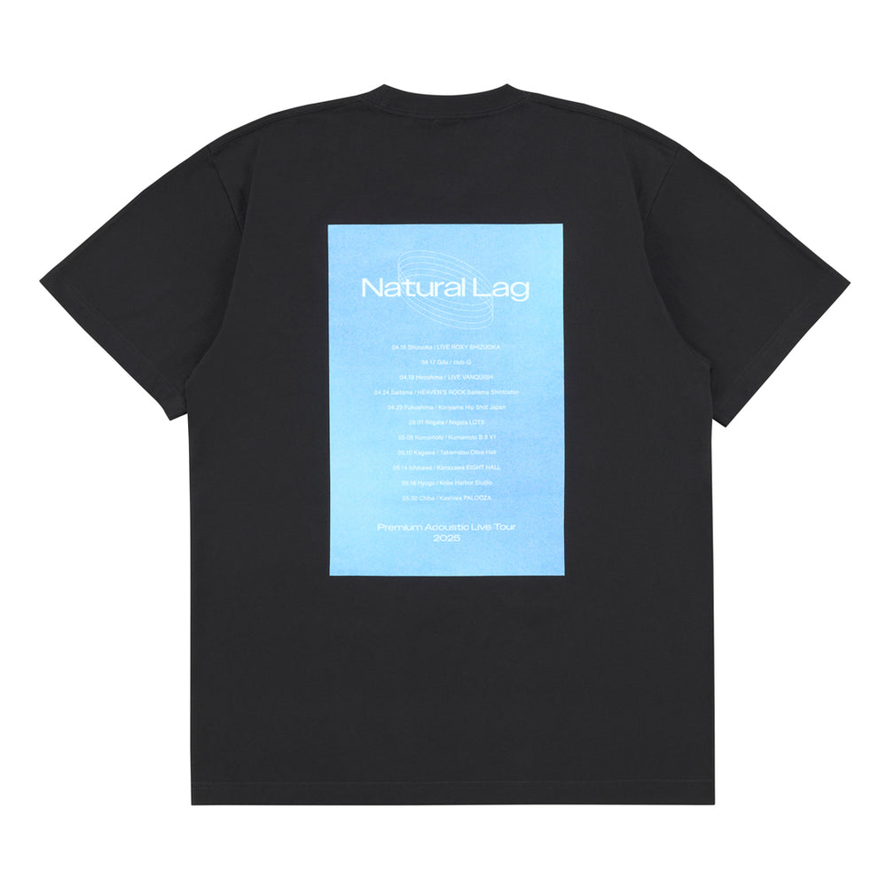 Tシャツ-ブラック【Natural Lag Premium Acoustic Live Tour 2025】