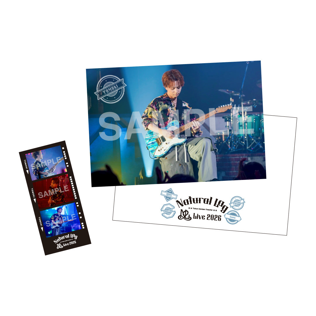 フォトグレイ風ステッカー&ポストカードセット_TOMOKI【Natural Lag Live 2026】