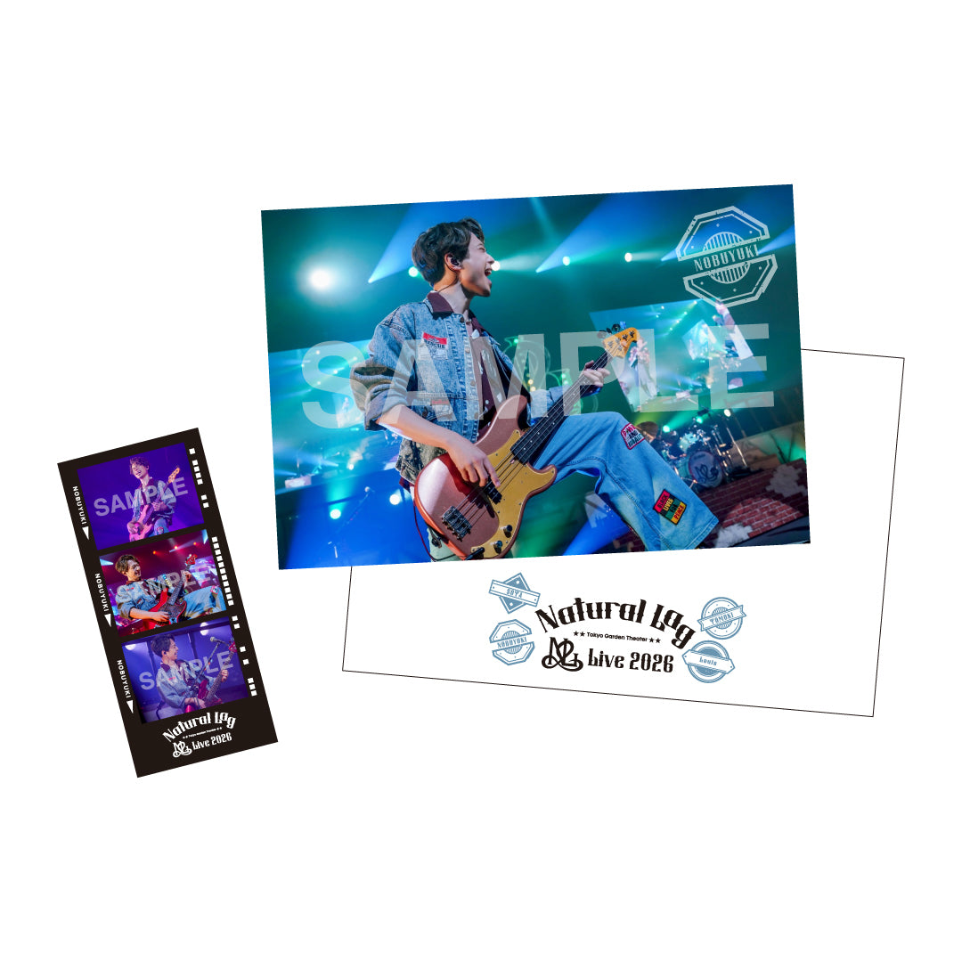 フォトグレイ風ステッカー&ポストカードセット_NOBUYUKI【Natural Lag Live 2026】